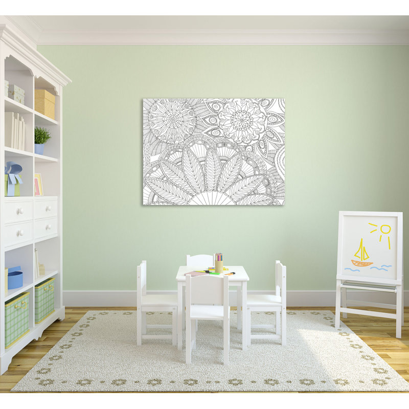 «Jungle Flora 3 Less» par Pam Varacek - reproduction d'art sur toile tendue, H 16 po x l 24 po x P 1,5 po