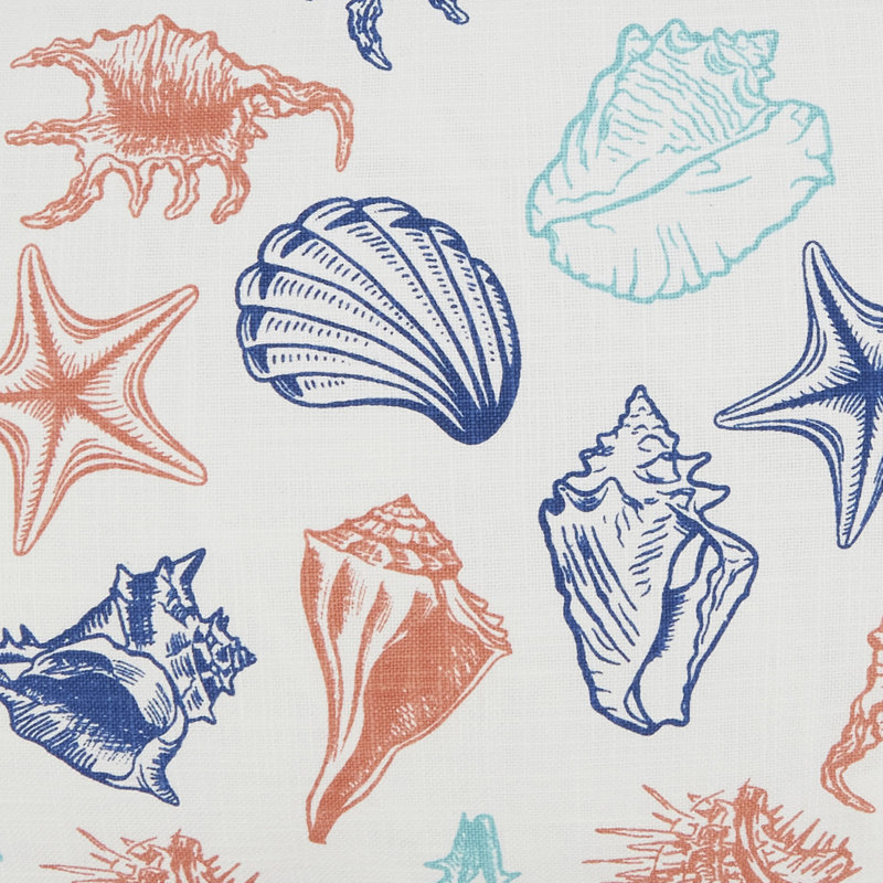 Elegant Sea Shells Pillow, 20"H x 13"W, Rectangular, No Insert