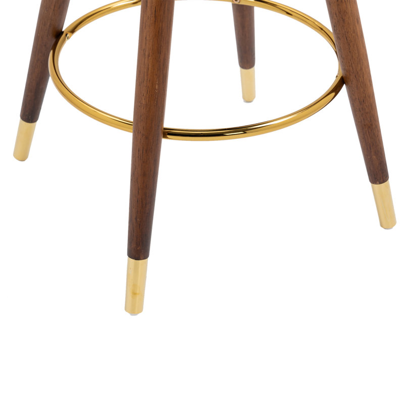 COOLMORE Tabourets de bar pivotants avec dossier Repose-pieds Height d'une hauteur fixe de 360 degrés, Ivoire ivoire