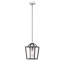 Skegness 1 - Light Matte Black Lantern Pendant-1256366719