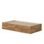Lit matelot, finition brune