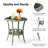 Patio Round Wicker Side Table-1141730916