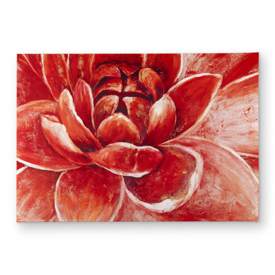 Red Chrysanthemum Door Mat - Romantic Floral Home Decor