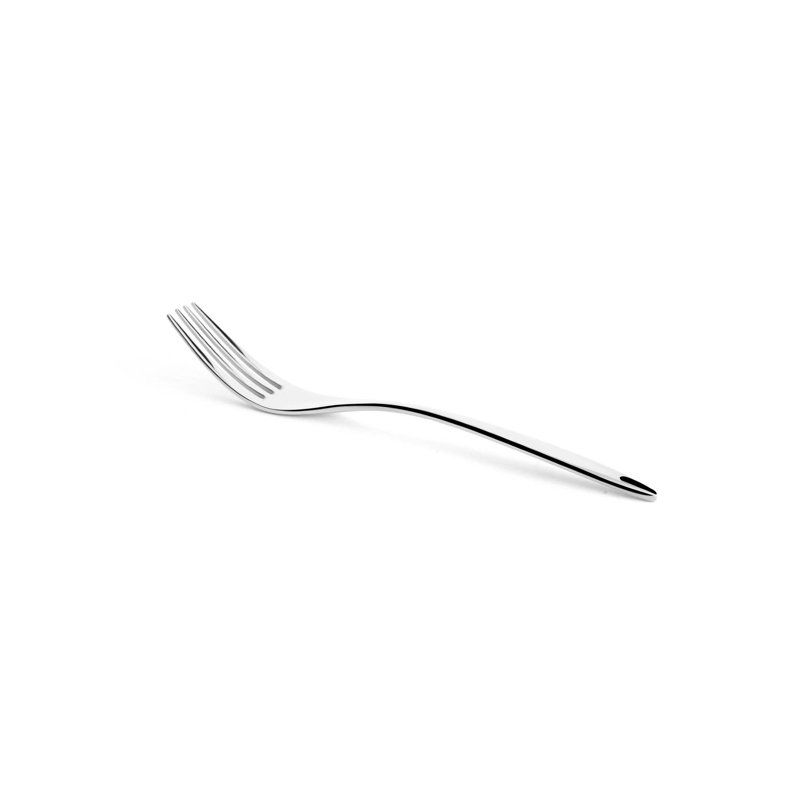 Fourchette à salade / dessert en acier inoxydable lilas | 7,3 po, argent, 12 pièces