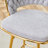 (Set Of 2) 16" W Cotton Linen 360° Swivel Barstool, With Tufted Cushion And 4 Gold Metal Legs Barstool-686285572-692566951