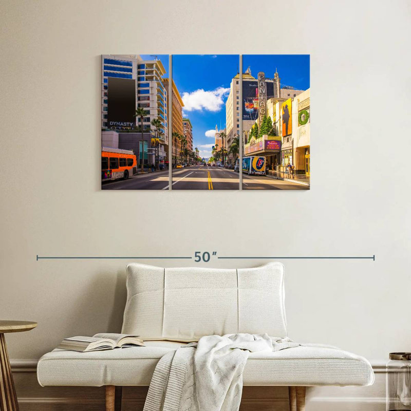 LA Hollywood Boulevard, H 24 po x l 38 po