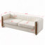 Canapé contemporain en velours l 84,25 po pour salon