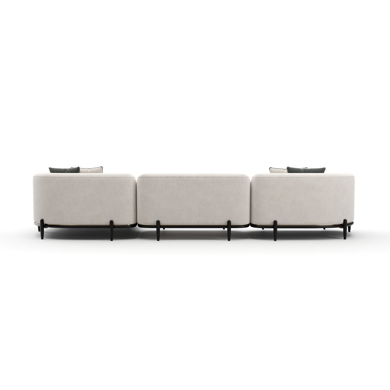 Sectional, 31" H x 162.5" W x 157" D, Left Hand Facing