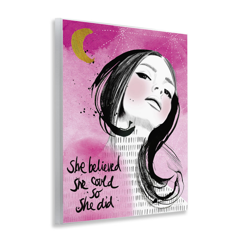 Inspiration «So She Did», art mural sur bois par Mercedes Lopez Charro