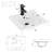 18" Ceramic Undermount Bathroom Vanity Sink Top with Single Hole Faucet,Pop Up Drain, Overflow Hole