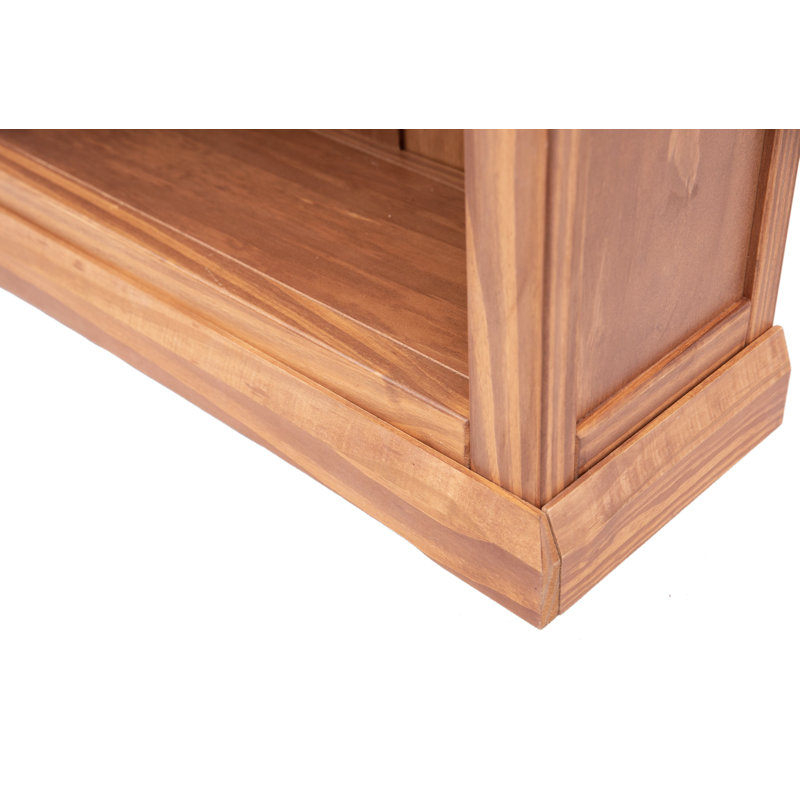 Ireland 90cm H x 70cm W Standard Bookcase, (4 Shelves) 120cm. H x 70cm. W x 25cm. D, Brown