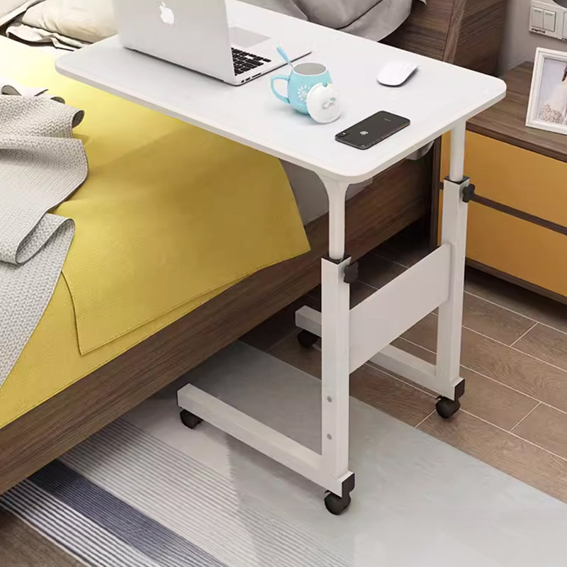 Adjustable Metal Base Writing Desk, White