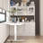 Elevating Computer Desk With 68.5'' W Bookcase