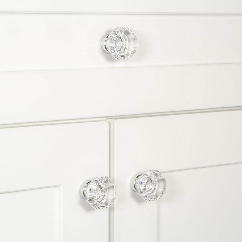 Chambord Geometric Knob, Bright Chrome