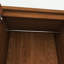 Armoire penderie en bois brun avec tiroirs-1117050676