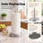 Freestanding Paper Towel Holder with Weighted Non-Slip Base