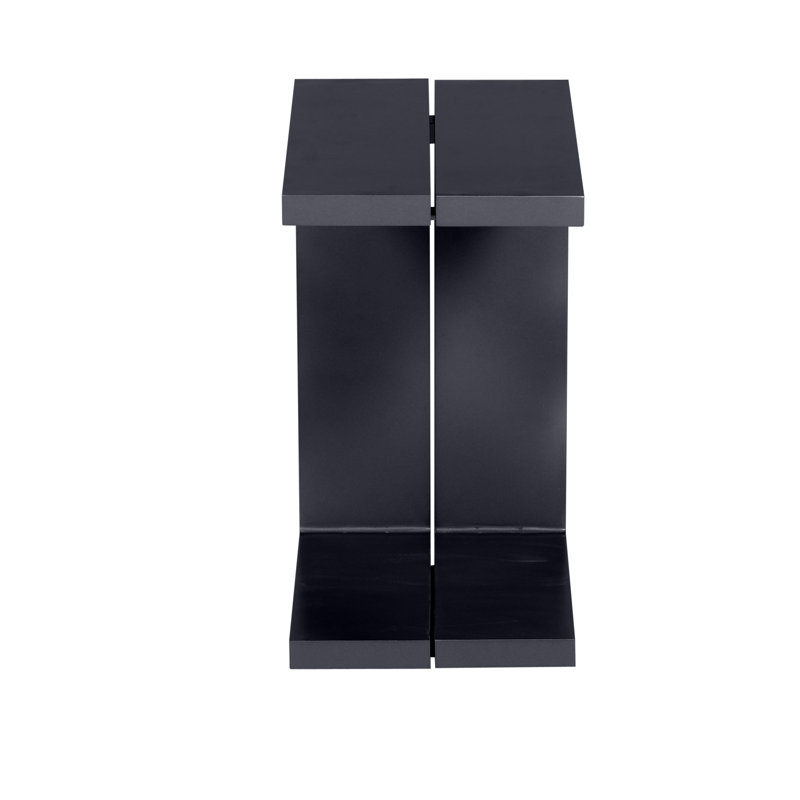 Alphonzo Aluminium Side Table, Coal black
