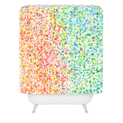 Cool To Warm by Laura Trevey Single Shower Curtain