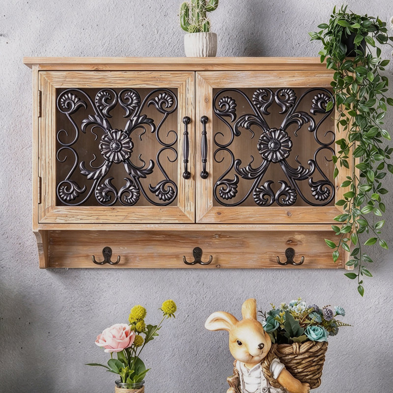 Armoire murale en bois massif 31,5 po