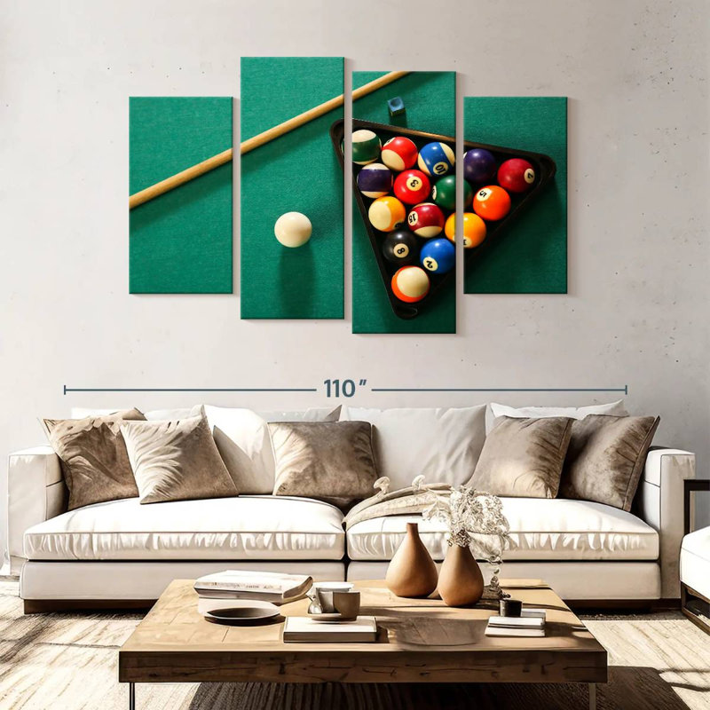 Senne Billiard Game Tools, 54" H x 84" W