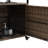 Outdoor Portable Wicker Bar Cart With Glass Countertop-2120259164