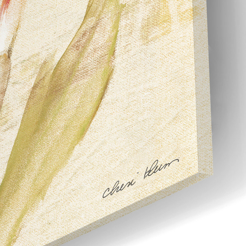 «Tropical Floral I Light» par Cheri Blum, art mural en verre acrylique, H 24 po x l 12 po