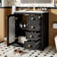 Bathroom Vanity With A Soft Close Glass Door-114704220