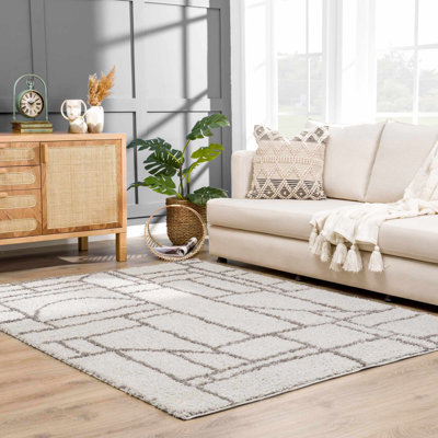 Juwaria Abstract Cream Area Rug