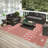 Chenille Washable Geometric Indoor / Outdoor Rug-795208657