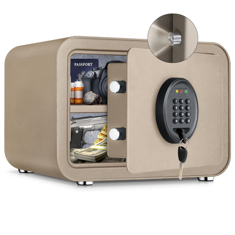 Petit coffre-fort électronique de luxe numérique, Or