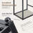 Set of 2 Modern PU Leather Bar Stools with Backrest, Comfortable Counter Stool for Kitchen & Home-118620196