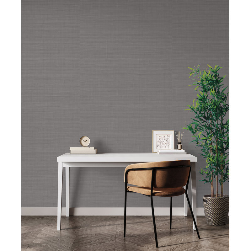 Papier peint Meadbrook, Gris anthracite