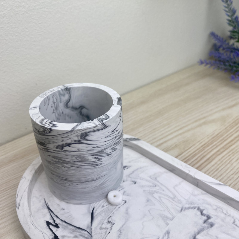 Incense Stick Holder with Storage, Grey