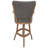 Swivel Wood Bar Stool 30" Seat Sanora Brown - Dark Grey-522649106