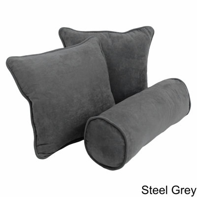 Microsuede Reversible Throw Pillow