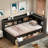 L-shaped Daybed With Bookcases, Charging Station And Two Drawers-896569676-896569666