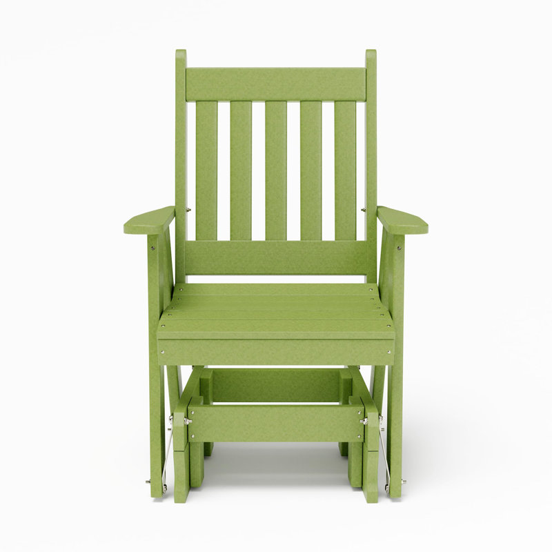 Fauteuil oscillant en plastique recyclé Weber, Lime tropicale