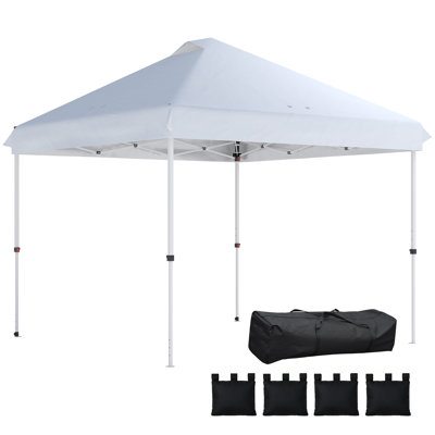 Outsunny 3 x 3 m Pop Up Gazebo with Wheels, UPF50+, One-Touch
