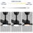 28 In. Matte Black Abs Blades Downrod Mount Industrial Ceiling Fan With Integrated Led Light Kit With Remote Included-136926730