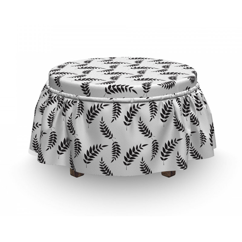 Housse pour repose-pieds laurel leaves