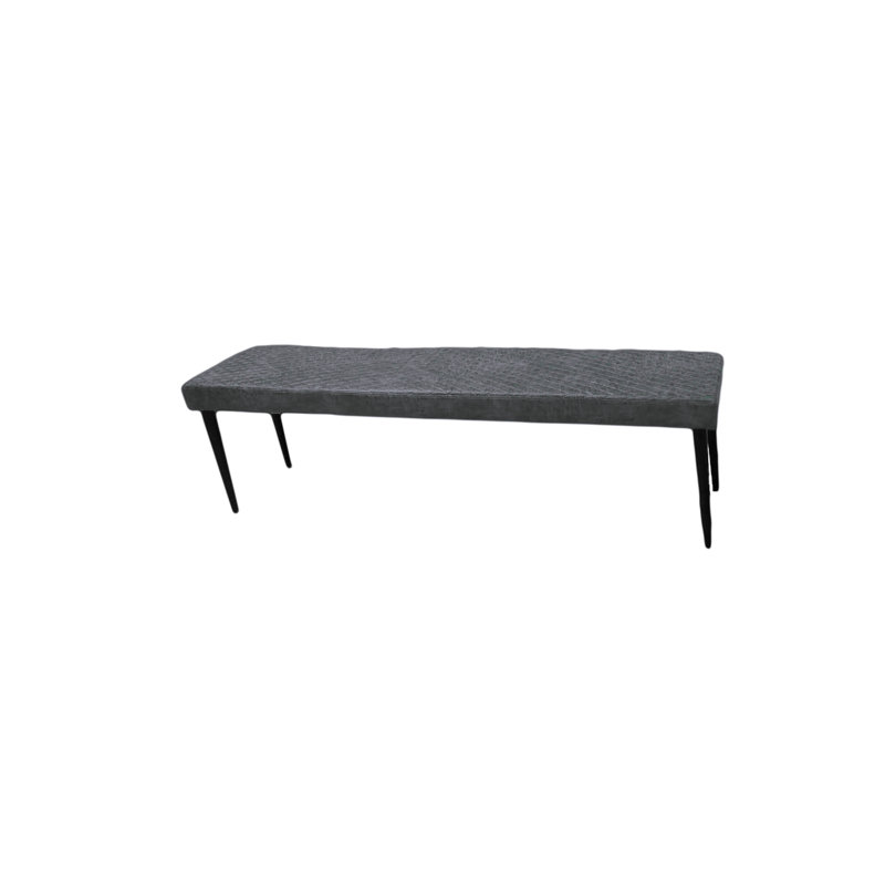 Ferguson Upholstered Bench, Grey