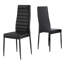 Dining Chairs Modern Leather Kitchen Side Chair Back Metal Legs -1962659644-1962659647