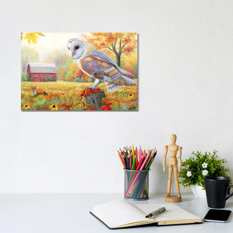 Morning At The Old Farm by Bridget Voth - No Frame Gallery-Wrapped Canvas Giclée on Canvas, 20.32cm H x 30.48cm W