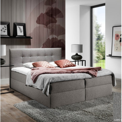Boxspringbett Ahumada mit Topper und Stauraum