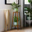 Tall Natural Bamboo Tall Plant Stand 2 Tier Shelf Plant Holder Garden Home Furniture