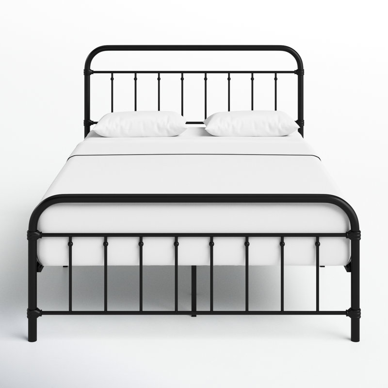 Chuckanut Metal Bed, Full/Double, Black
