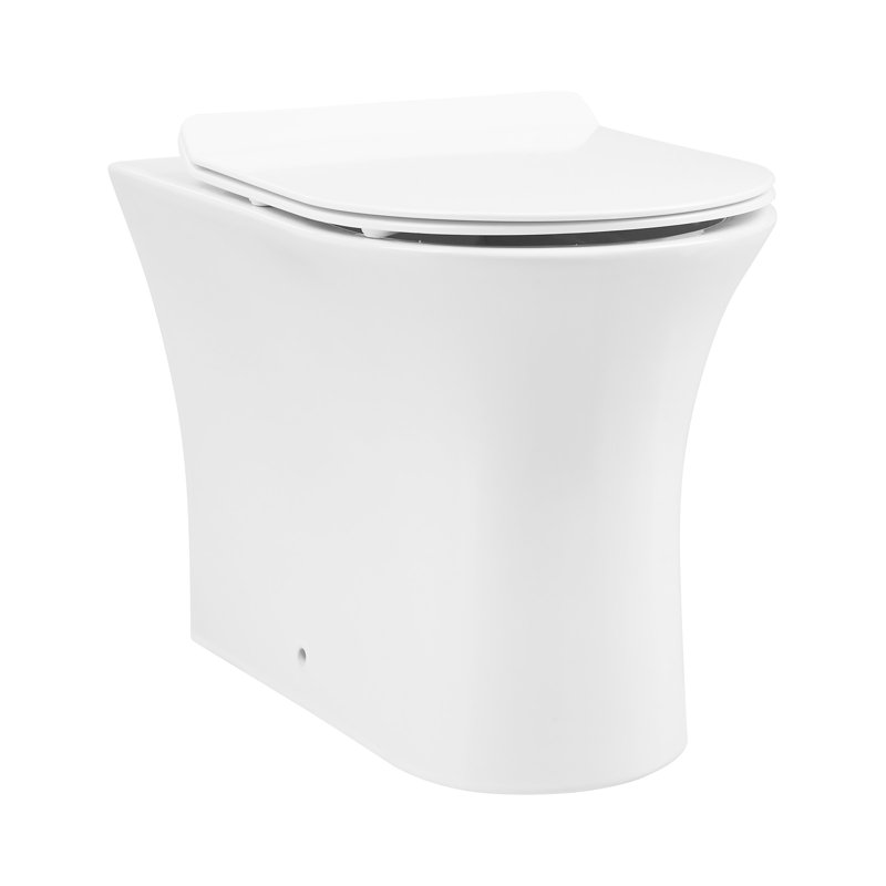 Cuvette de toilette allongée Cascade Back-to-Wall