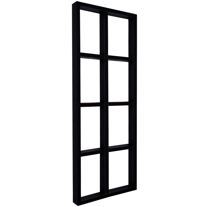 Double Solid Wood 86.5 cm H Multimedia Storage, Dark brown