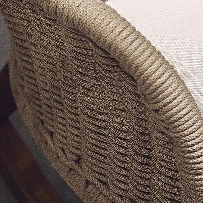 Chaise berçante haute couture durable, Blanc cassé