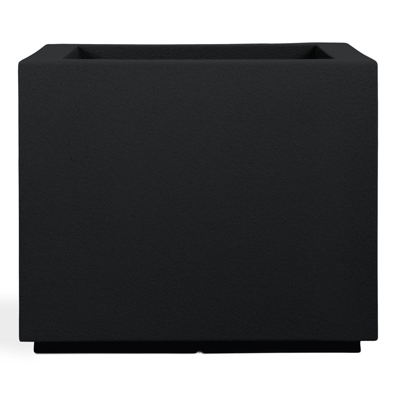 Milan Polymer Planter Box, Black